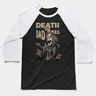 DEATH BY DAD JOKES - Grim Reaper Open Mic Baseball T-Shirt